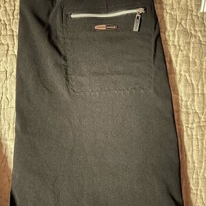 Jamie Sadock Black Skort with Zipper Detail